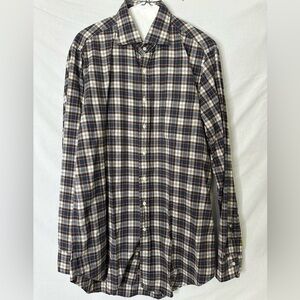 Sid Mashburn Long Sleeve Plaid Button up, like new and soft fabric